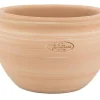 Pot boule en terre cuite claire Terrablanca - Ø 34 x H 24 cm