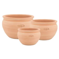 Pot boule en terre cuite claire Terrablanca - Ø 28 x H 20 cm