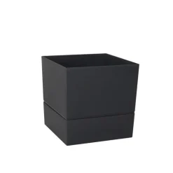Pot carré Aquaduo gris anthracite 4,5 L