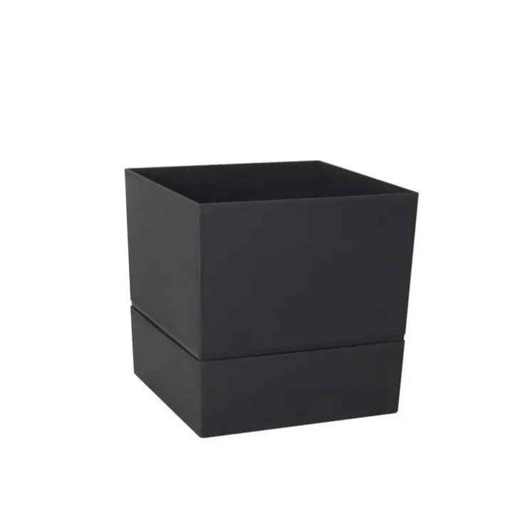 Pot carré Aquaduo gris anthracite 4,5 L