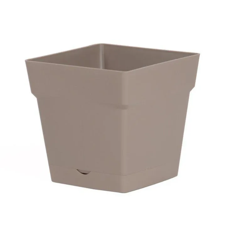 Pot carre Toscane Taupe L17,4 x l17,4 x H17