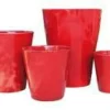 Pot coloris rouge en terre émaillée Sydney - Ø 45 cm