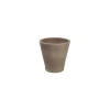 Pot Cuvier contemporain en terre grise H 48 x Ø.47 cm