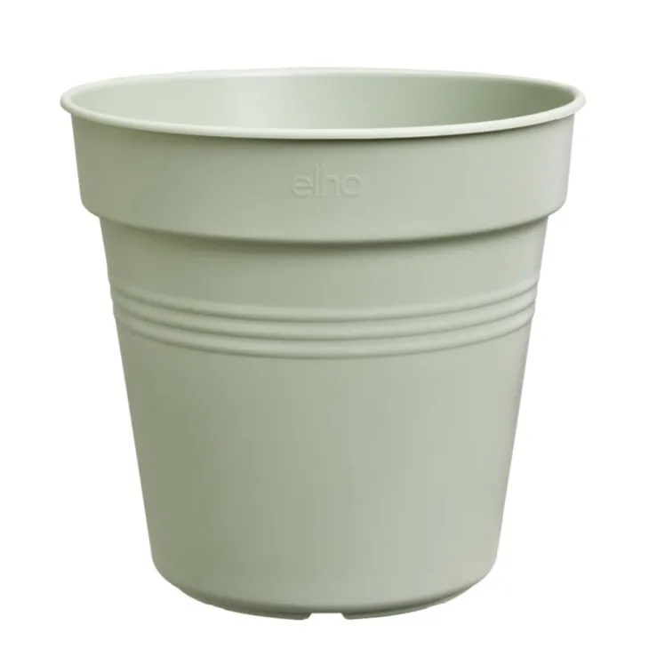 Pot de culture en polypropylène vert pierre Elho Green basics - Ø 24 x H 22,1 cm