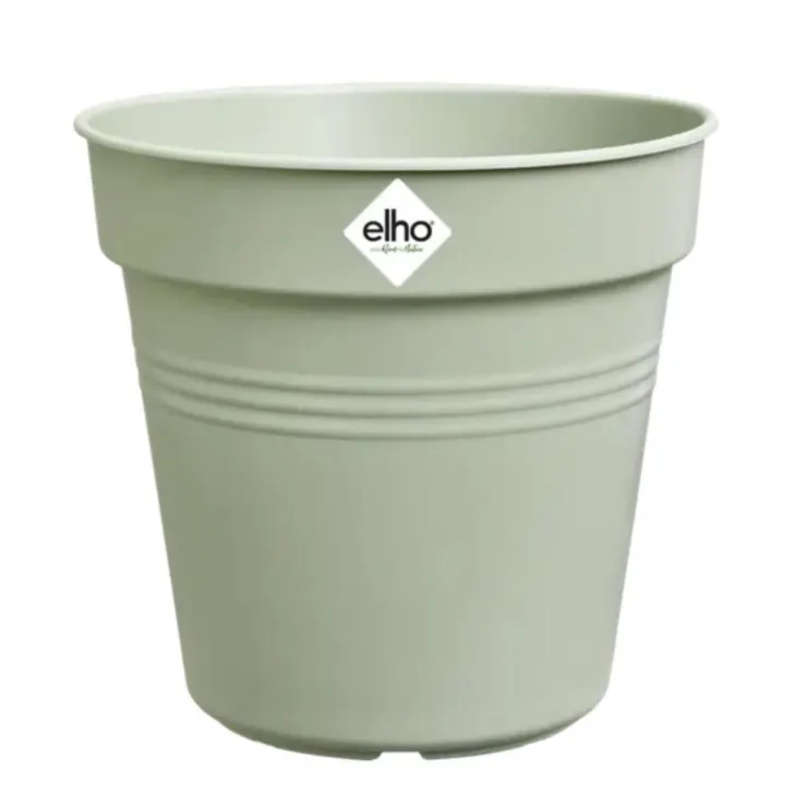 Pot de culture en polypropylène vert pierre Elho Green basics - Ø 40 x H 37 cm