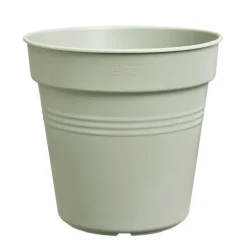 Pot de culture en polypropylène vert pierre Elho Green basics - Ø 35 x H 32,2 cm