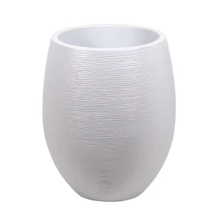 Pot Egg Graphit blanc cérusé - D.50 x H60