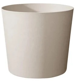 Pot en matière recyclée coloris blanc calcaire Poetic Elément conique 86,2 L- Ø 49,3 x H 42 cm