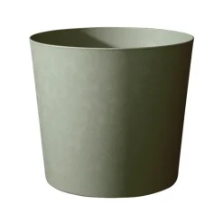 Pot en matière synthétique recyclée vert kaki Poétic Élément conique - Ø 25 x H 24 cm