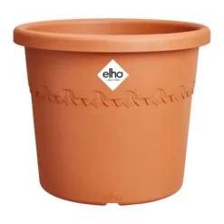 Pot en plastique recyclé Terra Elho Algarve Cilindro - Ø 34,5 x H 29 cm