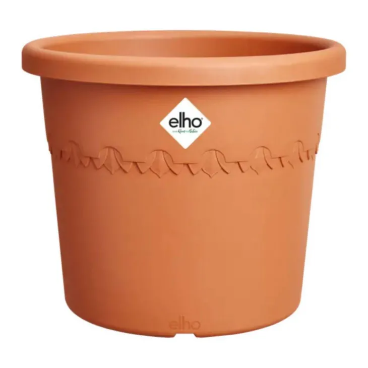 Pot en plastique recyclé Terra Elho Algarve Cilindro - Ø 34,5 x H 29 cm