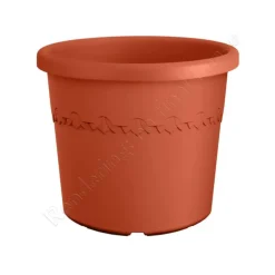 Pot en plastique recyclé Terra Elho Algarve Cilindro - Ø 40 x H 33 cm