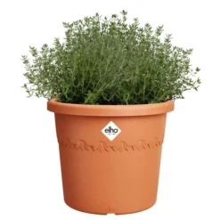 Pot en plastique recyclé Terra Elho Algarve Cilindro - Ø 40 x H 33 cm