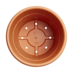 Pot en plastique recyclé Terra Elho Algarve Cilindro - Ø 40 x H 33 cm