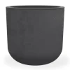 Pot en polypropylène coloris gris anthracite Eda Basalt Up - Ø 38,5 x H 36,8 cm