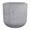 Pot en polypropylène coloris gris béton Eda Basalt Up - Ø 48,5 x H 46,2 cm