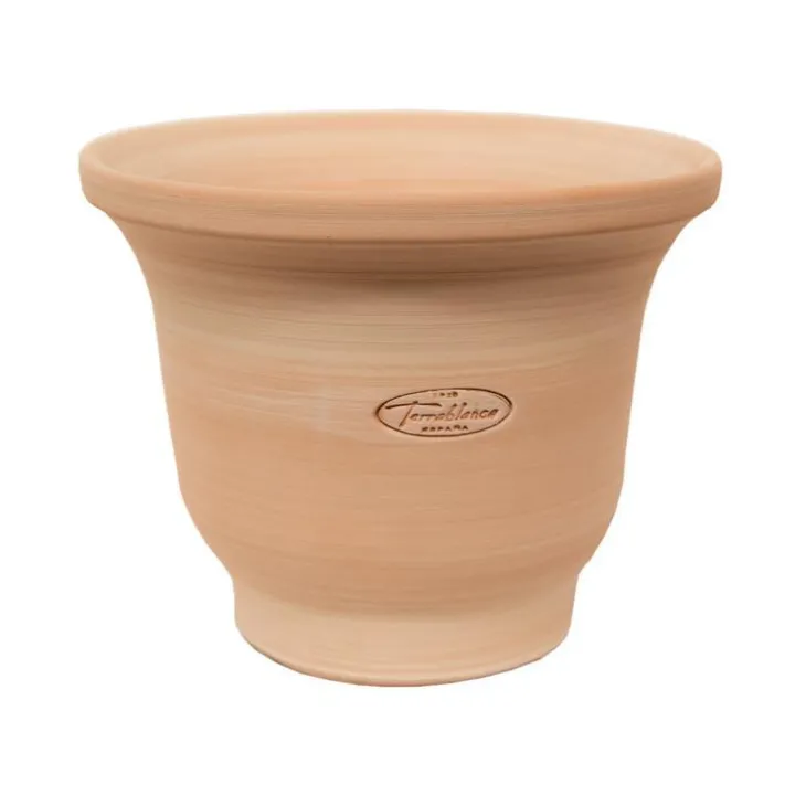 Pot en terre cuite claire Terrablanca Campanilla - Ø 21 x H 17 cm