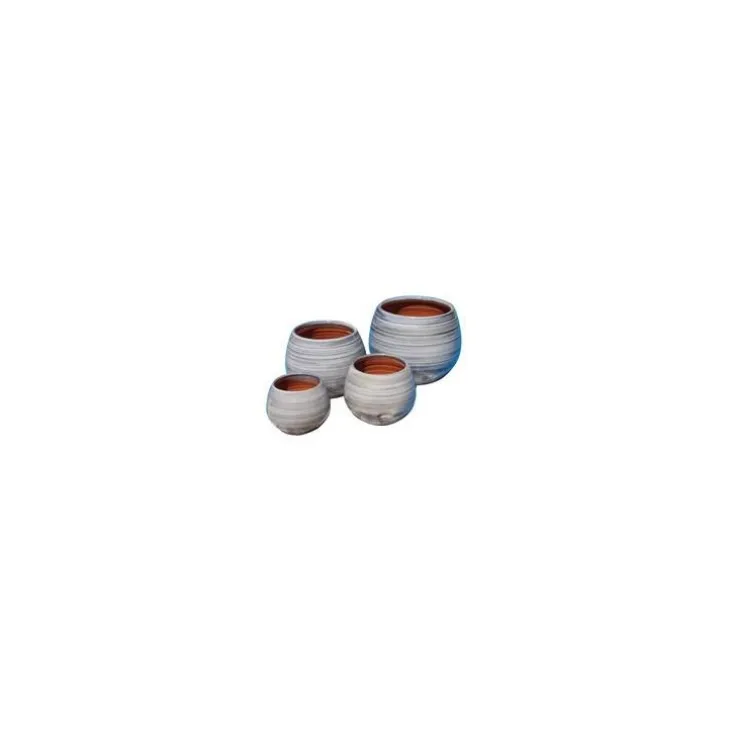 Pot en terre émaillée marron Châtaigne Les Poteries d'Albi Cancale - Ø 25 x H 27 cm