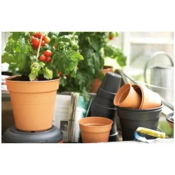 Pot green basics Elho de 28 L coloris noir Ø 40 x 37 cm