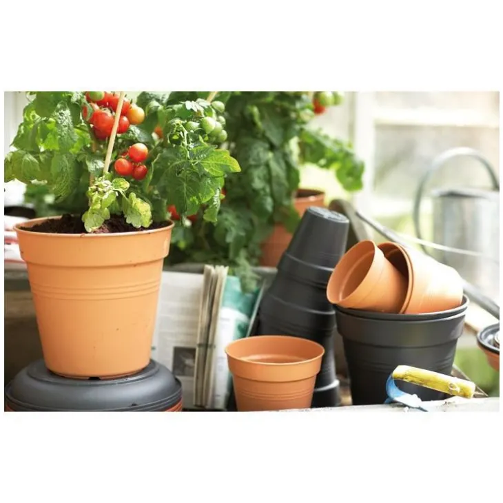Pot green basics Elho de 28 L coloris noir Ø 40 x 37 cm