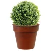 Pot horticole en acier peint brun antique Ø 32 x H 28 cm