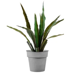 Pot horticole en acier peint gris clair Ø 22 x H 20 cm