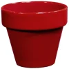 Pot horticole émaillé grenat Decolines - Ø 10 x H 10 cm