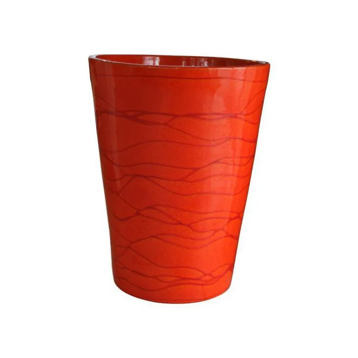 Pot orange gamme Sydney Ø 25 cm