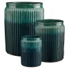 Pot rond en céramique coloris vert Edelman Lugano - Ø 54 × 70 cm