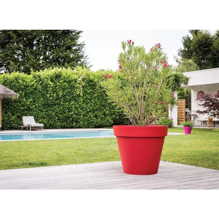 Pot rouge rubis Eda Toscane - Ø 100 x H 79,5 cm
