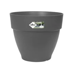 Pot vibia campana rond Elho de 41 L coloris noir Ø 40 x H 33 cm