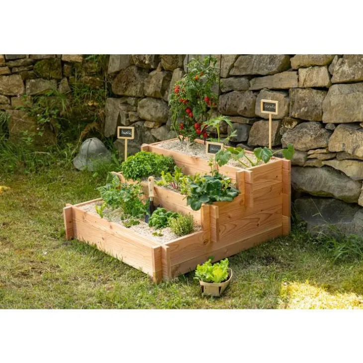 Potager 3 étages en bois botanic® - 90 x 60 x 42 cm
