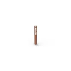 Poteau déco végétal orange 74 cm