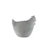 Poule en ciment gris Pot&Déco - 8,5 x 5,5 x 8 cm