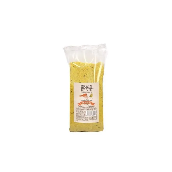 Pâtée élevage aux œufs et aux miel pour canaris Grain de Vie - 350 g