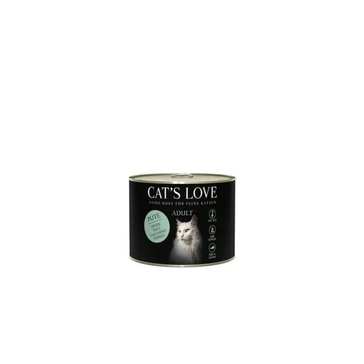Pâtée naturelle pour chat à la dinde - boite de 200 g
