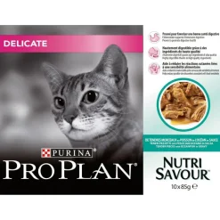 Pâtée pour chat delicate au poisson Pro plan 10 x 85 g