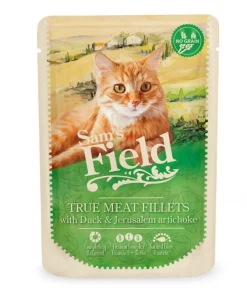 Pâtée pour chat en sachet au canard et à la topinambour Sam's Field - 85 g