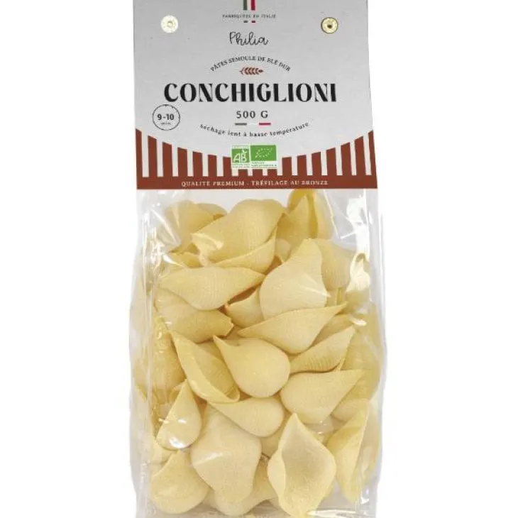 Pâtes conchiglioni bio Philia - 500 g