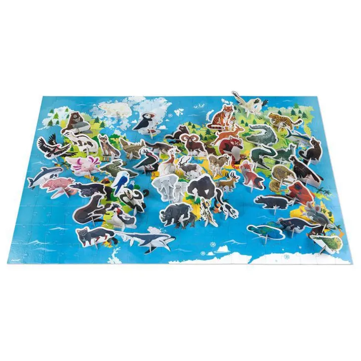 Puzzle éducatif 200 pièces Les animaux menacés – dès 6 ans