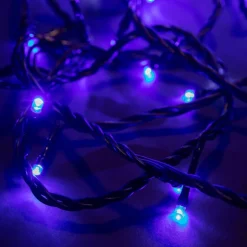 Rallonge de guirlande lumineuse LED bleu sur secteur - 10 m