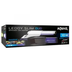 Rampe LED aquarium eau de mer Leddy Slim Duo Marine & Actinic 2.0 | Blanc 10 W - AQUAEL