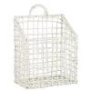 Range-magazines blanc tressé en fibres FSC - 30 x 22 x 27 cm