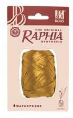 Raphia synthétique or - 13 mm x 20 m