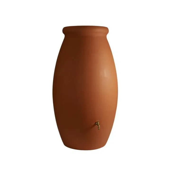 Récupérateur à eau en format jarre coloris terre cuite - 500 L