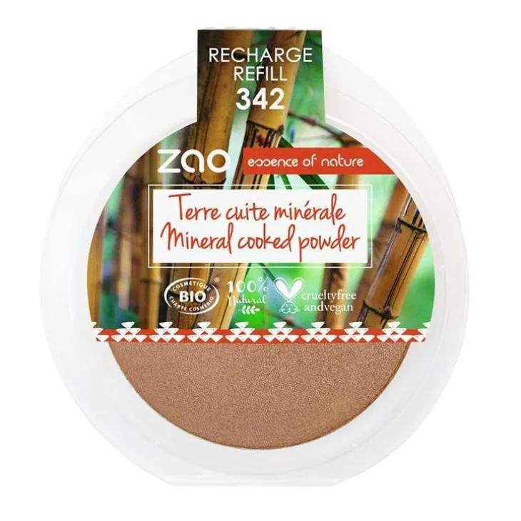 Recharge terre cuite minérale Bronze cuivré 342 Zao - 15 gr
