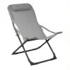 Relax de jardin pliant, couleur graphite / perle - PROLOISIRS Easy