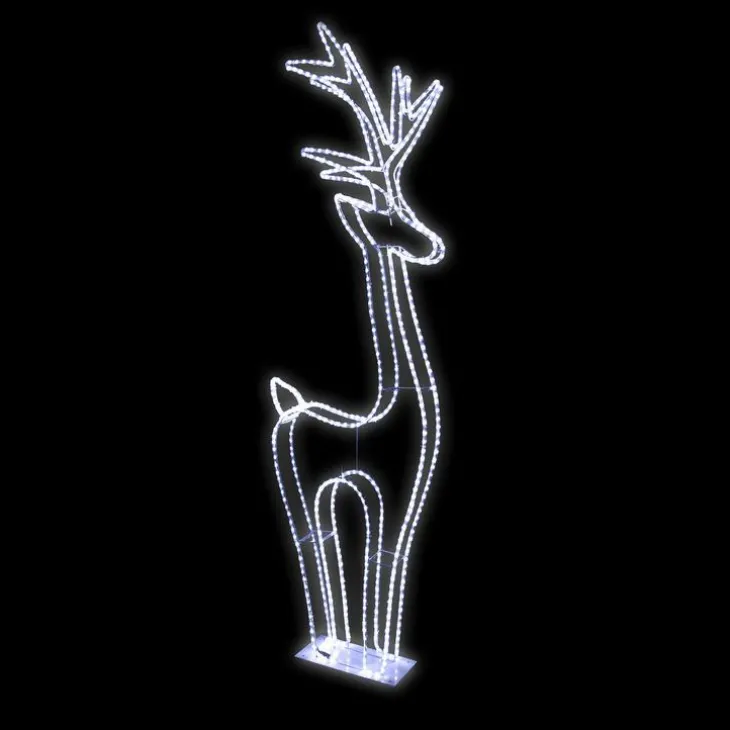 Renne lumineux LED à lumière fixe blanc - 40 x 14 x 110 cm
