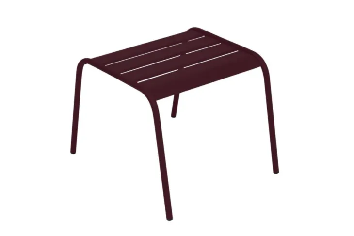 Repose pieds en acier coloris cerise noire Fermob - 59,5 x 48 x 41 cm