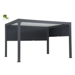 Rideau pour pergola noir sable Green Outside Actual - 4 m